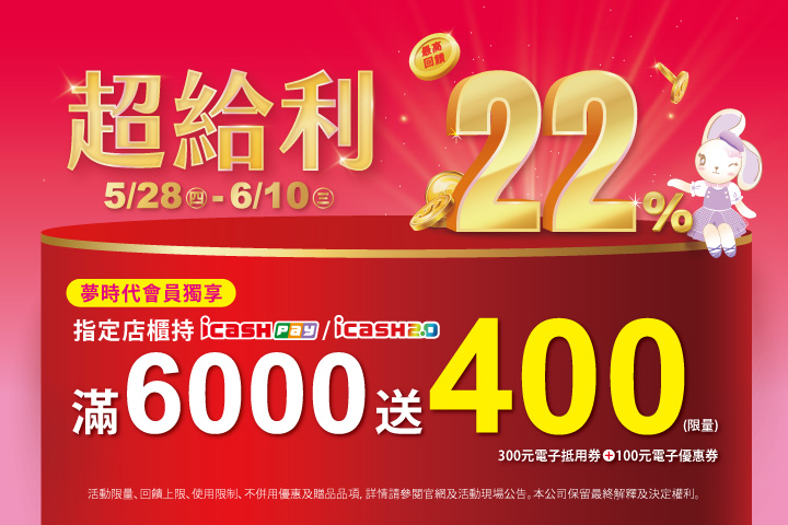 華南夢時代聯名卡，用餐享85折