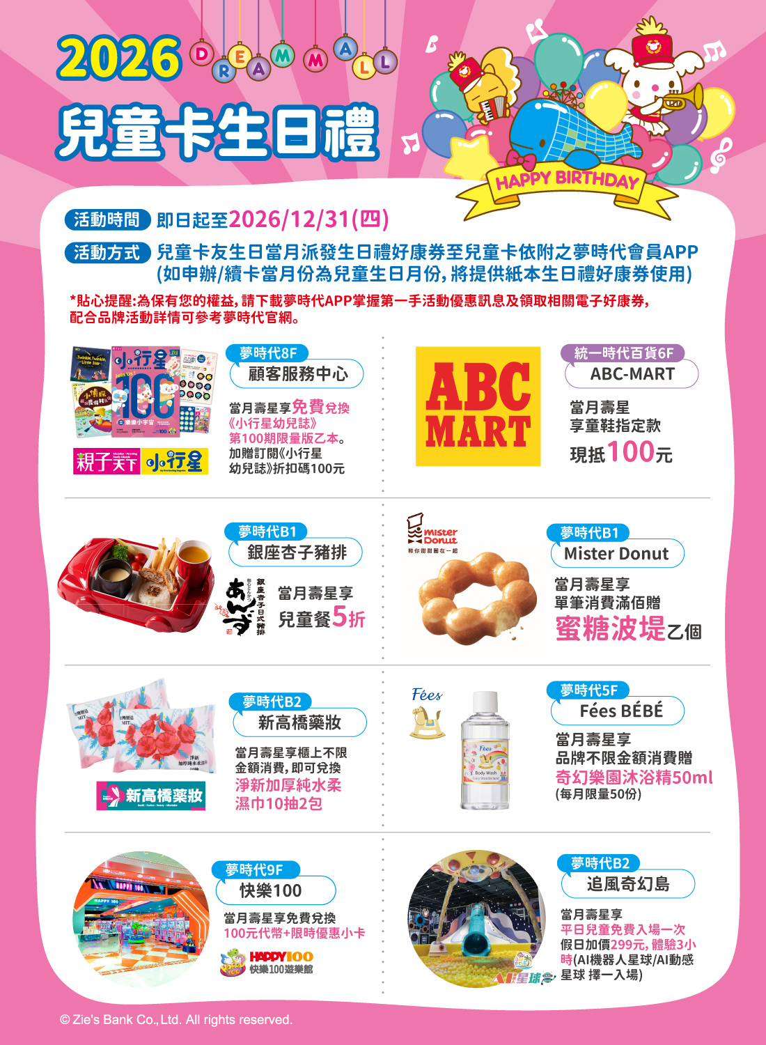2026兒童卡生日禮