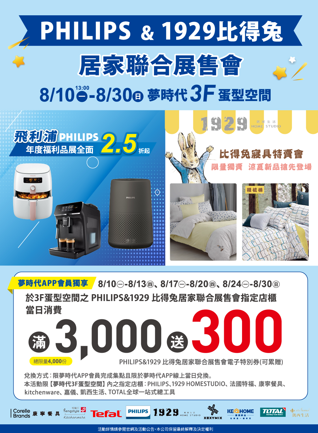 PHILIPS&1929比得兔居家聯合展售會