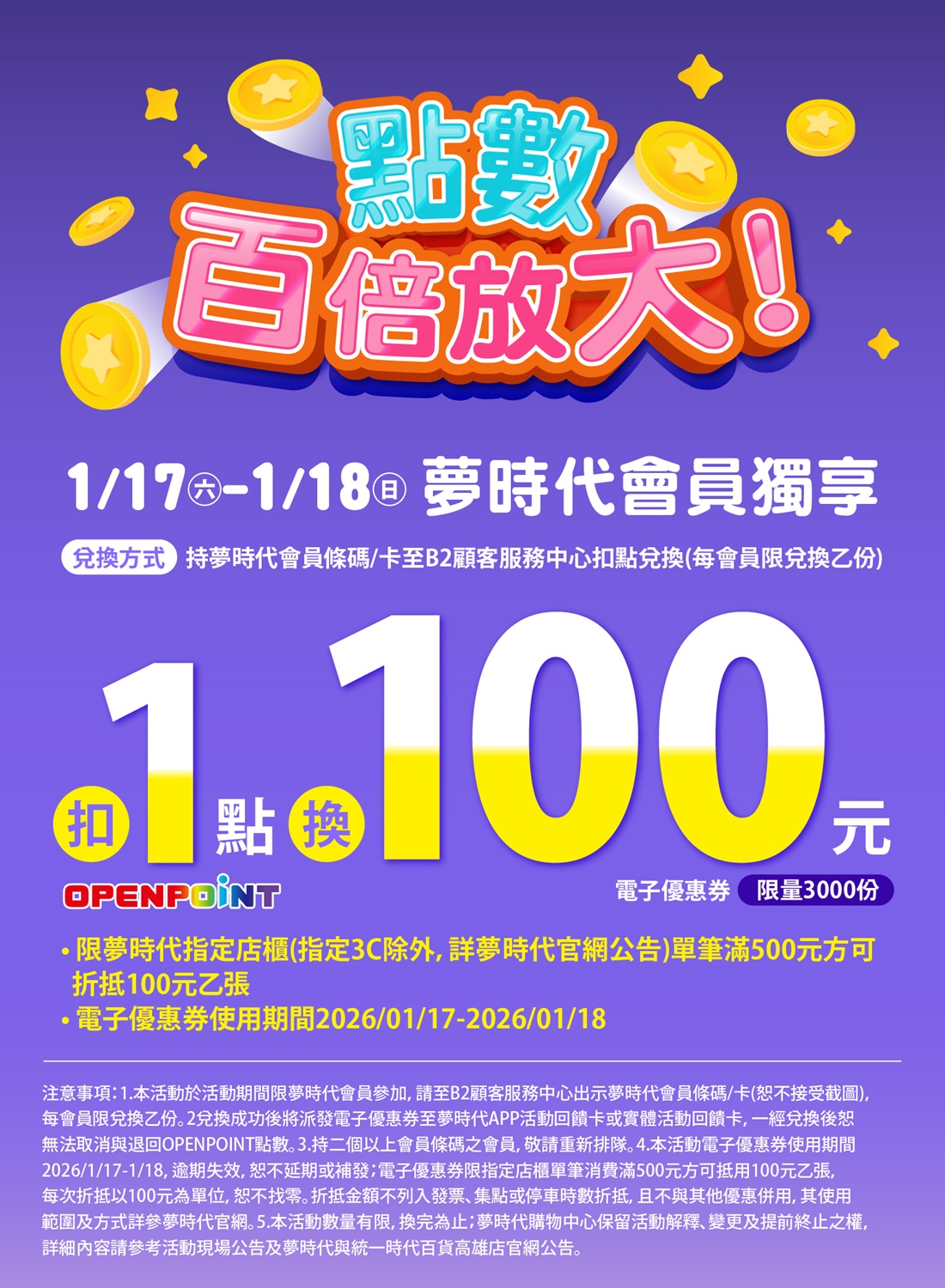 點數百倍放大